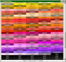 Crayola Color Chart With Names Color Names Running All