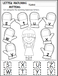 All letters of the alphabet are represented here. Free Alphabet Worksheets Mitten Matching S Z Made By Teachers