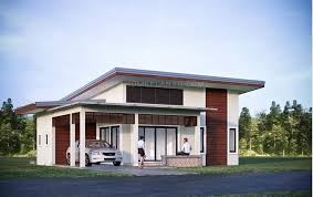 high ceiling bungalow house with 3