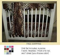 Leopard Crib Bedding Safari Baby Set