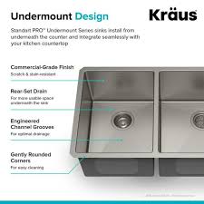 Undermount sinks are a popular choice among folks who are updating their kitchens or bathrooms. Primart 33x19 Inch 16 Gauge Undermount Double Bowls Stainless Steel Kitchen Sink Commercial Sinks Business Industrial