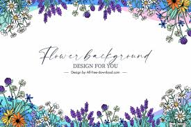flower background template vectors free