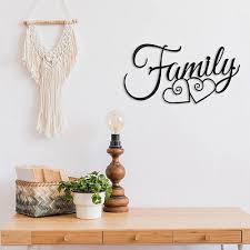 Family Wall Sign Metal Family Wall