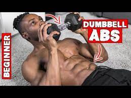 10 minute beginner dumbbell abs workout