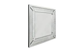 Astoria Floating Crystal Square Wall Mirror