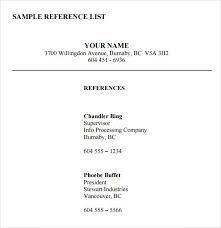 Sample resume reference page  gildthelily co  Pinterest Reference Sheet Template PDF