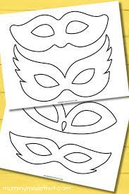 mardi gras mask templates