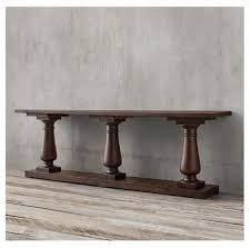 brown sheesham wood dekor console table