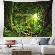 Landscape Large Tapestry Tree Cave