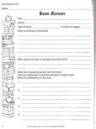 BOOK REPORTS FOR PRIMARY STUDENTS   A Great Resource To Help Students  Organize Their Book Reports