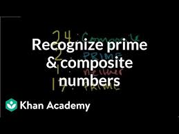 Recognizing Prime And Composite Numbers Video Khan Academy