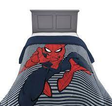 Spiderman Stripes Twin Full Comforter