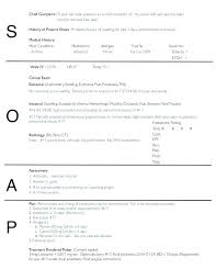 Free Soap Note Template Nursing Examples Blank Home