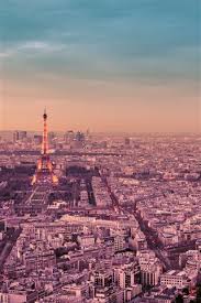 France Paris City Night Eiffel Tower