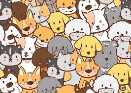 cute cartoon dog wallpaper background