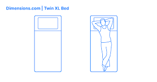 Twin Xl Bed Dimensions Drawings