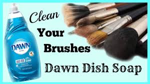 dawn diy makeup brush cleaner