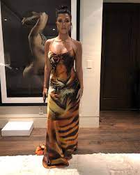Its success led to the creation of. Kourtney Kardashian Wore Vintage Roberto Cavalli On Instagram Red Carpet Fashion Awards