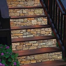 3d Brick Stairs Decorative Stickers