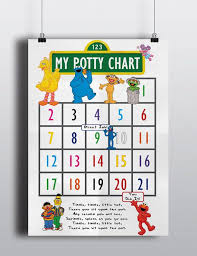 Sesame Street Potty Training Sticker Chart Potty Training