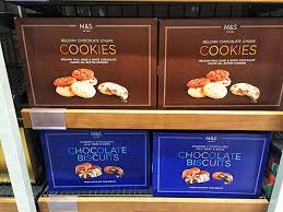 Marks & spencer touts its food range as a cut about your average with the strapline: Marks And Spencer Cookies Box