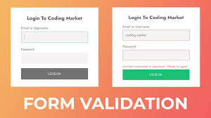 login form validation in javascript