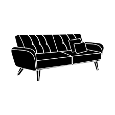 Large Retro Sofa With Cushion Simple