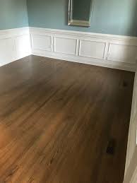 hardwood install red oak jacobean and