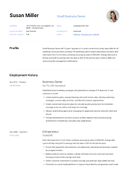 Industry leading samples, skills, & templates to help this page provides you with self employed resume samples to use to create your own resume with. Small Business Owner Resume Guide 19 Examples Pdf 2020