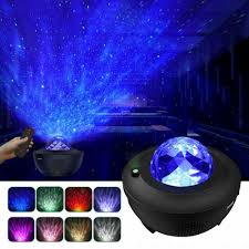 Led Music Starlight Projector Starry Star Night Light 3d Ocean Wave Party Lamp Ebay