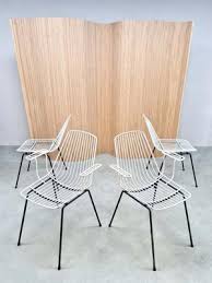 Vintage Wire Chairs From Erlau 1960s