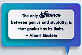 · about this item · warranty & . Albert Einstein Quote The Only Difference Between Genius And Stupidity Is That Genius Has Its Coolnsmart