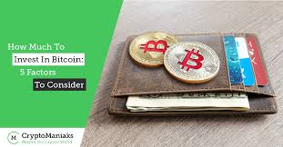 Topics like bitcoin wallets, bitcoin mining, how to avoid fraud, and objective information to consider so you can determine whether you should even get involved with bitcoin and cryptocurrencies. How Much To Invest In Bitcoin 5 Factors To Consider 2021
