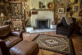 love for navajo style rugs keeps woman