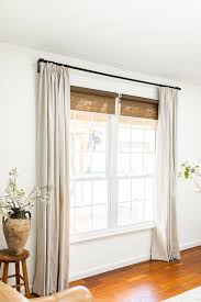 Diy Drop Cloth Curtains No Sew With