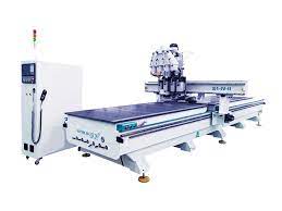 wood door making cnc router machine with dual table