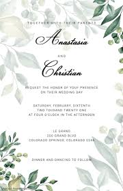 wedding menu template 2023 free template