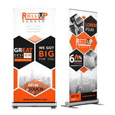 vinyl banner with retractable stands