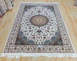 traditional irani silk carpet size