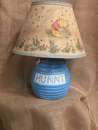 Winnie The Pooh Hunny Lamp Blue With