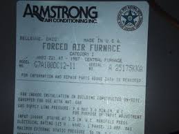 need armstrong furnace age inspecting
