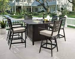Adeline 7 Piece Counter Fire Table Set