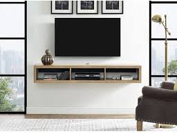 Shallow Wall Mounted Tv Component Shelf