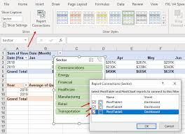 excel sharing a pivot table slicer