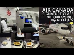 air canada signature cl 787 9