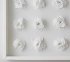 3d Fabric Flower Wall Art Pottery