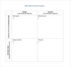 Blank Swot Analysis Template 12 Free Word Excel Pdf