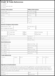 Template Credit Request Form Template
