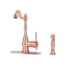 We have tons of copper kitchen faucets so that you can find what you are looking for this season. Bellver Single Handle Traditional Kitchen Faucet Metal Spray For 1 2 Italia Faucets Inc