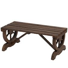 Outdoorlivinguk Rustic Wooden Bench